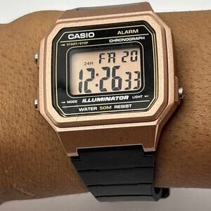 Rose Gold Casio Men's Digital Watch